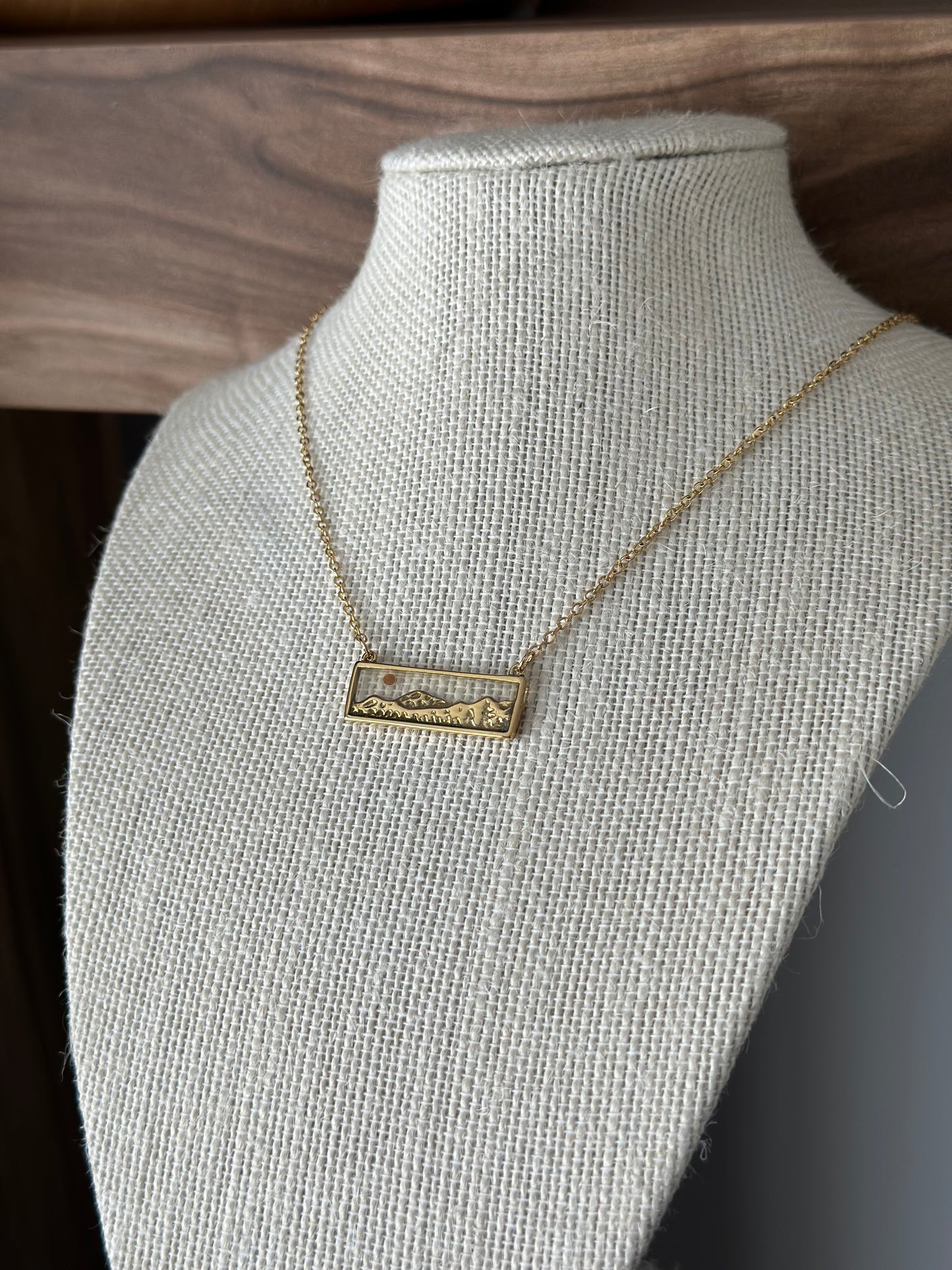 14K Gold Plated Scenic Necklace