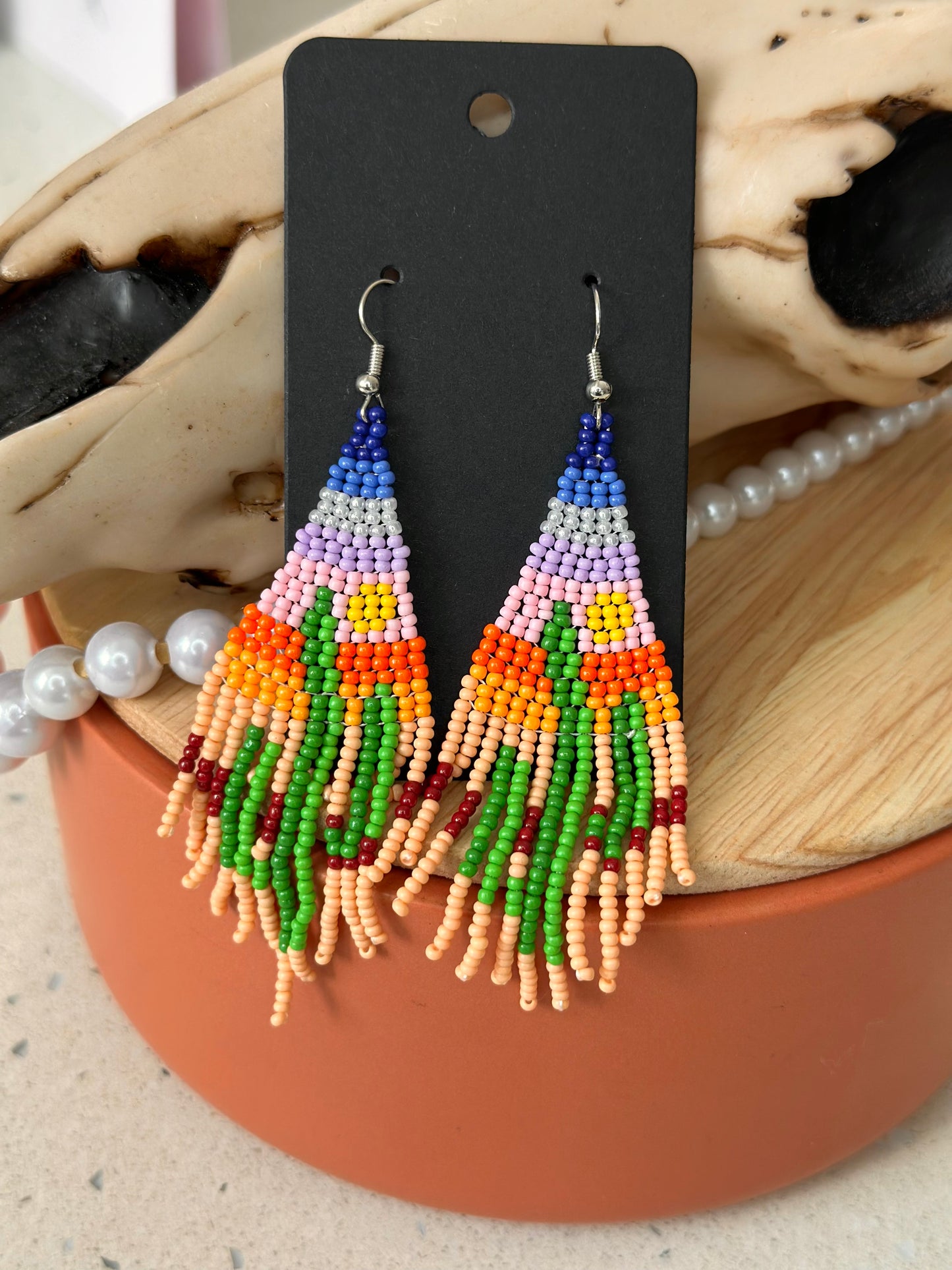 Beaded Cactus Danglies