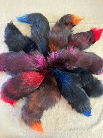 Real Fur Foxtail Keyring