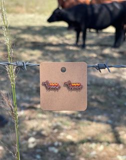 Hot Dog Dachshund Studs