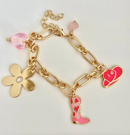 Cowgirls Charm Bracelet